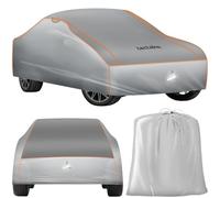 tectake® Funda para Coche Exterior, Impermeable y Transpirable, Lona para Coche Antigranizo, con Reflectores y Bolsa de Almacenamiento, Compatible con Muchos Modelos - tamaño XL