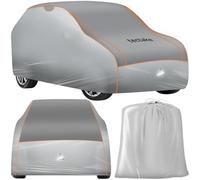 tectake® Funda para Coche Exterior, Impermeable y Transpirable, Lona para Coche Antigranizo, con Reflectores y Bolsa Almacenamiento, Compatible con Muchos Modelos - SUV/Van Grande