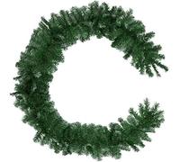 Guirnalda de Navidad verde con puntas blancas 2,7 m - verde