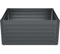 Tectake Huerto urbano elevado de 650 litros, 120 x 100 x 56 cm, antracita