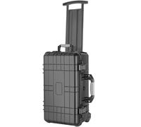 tectake® Maletín Cámara Vacío con Espuma, Carcasa Rígida, Carro Herramientas a Prueba de Golpes, Caja Herramientas con Ruedas y Asas Telescópicas, Resistente a la Intemperie, 56 x 34,5 x 23 cm