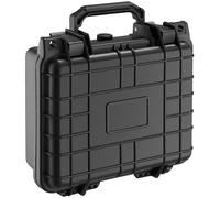 Tectake - Maletín protector universal para cámara de fotos carcasa dura y robusta con 3 insertos de espuma 2 pestillos resistencia térmica y anticorrosión Válvula de compensación de presión Cierre
