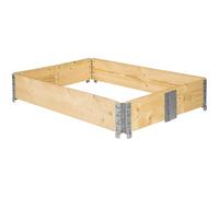 TecTake® Marco para arriete Jardin bancal, Plegado y Apilable, Ideal para Jardineras con Plantas, Semillas Huerto, Tierra para Plantas, Sustrato Universal - 1 Marco de 120 x 80 x 19 cm