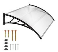 Tectake - Marquesina transparente | Montaje rápido y fácil | El toldo es de policarbonato transparente, rígido y resistente. | Para puertas, ventanas y escaparates
