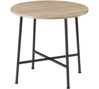 Tectake Mesa de comedor 80x76cm, madera industrial clara, roble Sonoma