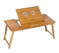 TecTake Mesa para portátil mesita de Cama bambú - Varios Modelos - (72x35cm | no. 401654)