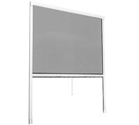 TecTake® mosquitera Ventana Ajustable, Malla mosquitera Enrollable, mosquitera Tela, Red antimosquitos Ventana, Resistente a la Intemperie, instalación fácil Interior/Exterior - 110 x 160 cm Blanco