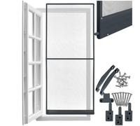 tectake® Mosquiteras para Puertas, Malla Mosquitera Metalica, con Tela Mosquitera, Red Mosquiteras Puerta, Resistente a la Intemperie, Marco Aluminio - 95 x 210 cm Antracita