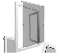 TecTake® mosquiteras Ventana, Tela mosquitera, mosquiteras Ventanas Aluminio, Red antimosquitos Ventana, mosquitera Ventana Ajustable, Resistente y Transpirable - 80 x 100 cm Blanco