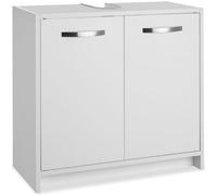 TecTake® Mueble bajo Lavabo, Almacenamiento baño con 2 Compartimentos espaciosos, Mueble bajo Lavabo con Puertas batientes, Mueble baño Auxiliar, Mueble Fregadero, Armario bajo para baño - Modelo B