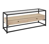 Mueble bajo para televisor Maidenhead 121,5x41,5x50,5cm - madera industrial clara, roble Sonoma