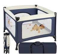 TecTake Parque para bebé cuna infantil de viaje portátil (Azul | No. 402205)