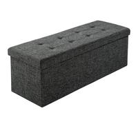 TecTake Taburete Plegable Banco Caja de almacenaje Asiento cúbico 110x38x38cm