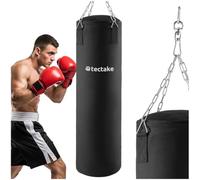 TecTake Saco de Boxeo 25kg Lleno Saco de Arena con suspensión Robusta de Cadena | Altura 105cm