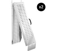 Tectake Set de 2 rampas de carga björn plegables 400 kg de capacidad de carga