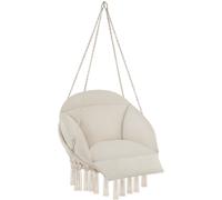 Tectake Silla colgante, beige