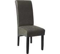 TecTake® Set de Sillas de Comedor, Piel Sintética, Forma Ergonómica, Patas de Madera, Lacadas, Fácil de Limpiar, 106cm, Sillas Dormitorio, Sillas de Comedor, Sillas Salon - 4 Sillas Marrón Antiguo