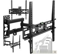 tectake® Soporte TV Pared Universal con Brazo Giratorio e Inclinable, TV de Diferentes Tamaños, Soporte Television Pared Compatible con Vesa - 26-75 Pulgadas