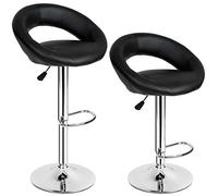TecTake Taburetes de bar taburete giratorio diseño barra - varios modelos - (2x "Christian" | no. 401560)