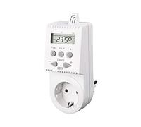 TecTake Termostato electrónico para Enchufe Control de Temperatura calefacción electrica