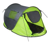 tectake® Tienda de Campaña para 2 Personas, Impermeable, Montaje Rápido, con Piquetas y Cuerdas Tensoras, Ideal para Camping, Senderismo, Acampada, Supervivencia - 220 x 130 x 95 cm Gris/Verde