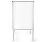 TecTake® Vitrina Expositora Caballete Publicitario Din A1 Doble Cara Resistente a la Intemperie y Plegable con Marco de Aluminio Incluye Láminas Protectoras - Para Carteles DIN A1