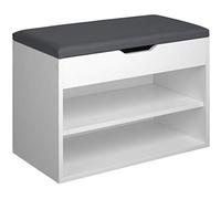 Banco zapatero Jasmina 60x30x43,5cm - blanco