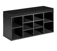 Zapatero con banco 103,5x48x30cm - negro
