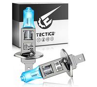 TECTICO H1 P14.5s Bombilla Halógena 12V 55W Blanco Cálido +130% Ultra Brillante Haz Alto/Bajo Luz Faros Antiniebla Reemplazo Lámpara de Coche, 2 piezas