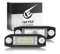 TECTICO LED Luces matrícula coche E-Mark ECE 6000K Blanco puro canbus No hay error Luz de matrícula Compatible con Volvo S60 V60 V50 XC60 XC70 XC90, 2 piezas