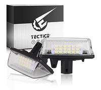 TECTICO LED Luces matrícula coche E-Mark ECE 6000K Blanco puro canbus No hay error Luz de matrícula Compatible con Toyota Crown Corolla Noah Voxy Vios Previa Mark X, 2 piezas