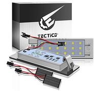 TECTICO LED Luces matrícula coche E-Mark ECE 6000K Blanco puro canbus No hay error Luz de matrícula para Astra, Zafira, Corsa, Cascada, Insignia, Meriva,Tigra, Adam, Vectra etc,2 Piezas