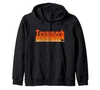 Tecumseh, Oklahoma, estilo retro de los años 80 Sudadera con Capucha