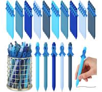 Tecunite 50 PCS Abuso infantil Concientizacin de conciencia de la pompe bolgrafos Pensas de cinta azul Pens Bulk Support Boon Cancer Concientive Ar