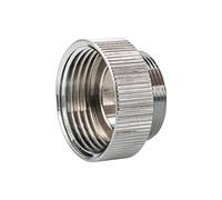 tecuro Adaptador de acople para grifo AG M 22 x 1 a IG de 3/4 pulgadas, latón cromado, 4699101