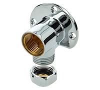 tecuro Disco de pared con rosca interior Rp 1/2 pulgadas x 3/8 pulgadas con diámetro de 10 mm de tornillo de compresión