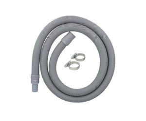 Tecuro Extensión de manguera de drenaje de 0,5 m, kit completo con abrazaderas de manguera, apto para lavadora/lavavajillas, gris, manguera de drenaje universal