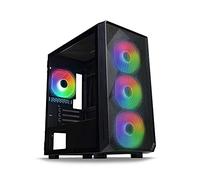 TECWARE Forge M ARGB Mini Torre para Juegos mATX y 4 Ventiladores ARGB de 120 mm