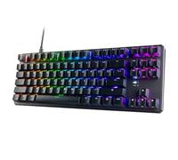 TECWARE Phantom+ - Teclado mecánico para juegos de 87 teclas, LED RGB, teclado TKL 75%, sonido Thocky, interruptor rosa Wraith