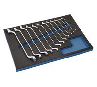 TECWERK Juego De Llaves De Anillo Doble 12 Pzas SW 6-32 mm Para Cajón De Taller