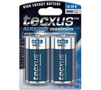 Tecxus LR20 2-BL Single-Use Battery D Alcalino 1,5 V - Pilas (Single-Use Battery, D, Alcalino, Cilíndrico, 1,5 V, 2 Pieza(s))