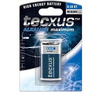 Tecxus - Pila alcalina 6LR61 (9 V)