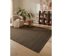Ted Baker Alfombra de Cuerda, Alfombra de salón, Aspecto de Cuerda, Adecuada para Exteriores, fácil de Limpiar y Resistente, Aspecto de Cuerda Trenzada para salón, Comedor, terraza, marrón, 160 x 230