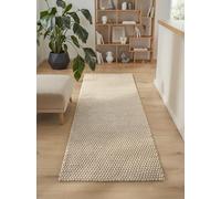 Ted Baker Alfombra de Cuerda para salón, Aspecto de Cuerda, Adecuada para Exteriores, fácil de Limpiar y Resistente, Aspecto de Cuerda Trenzada para salón, Comedor, terraza, Color Crema, 80 x 250 cm