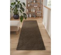 Ted Baker Alfombra de Cuerda para salón, Aspecto de Cuerda, Adecuada para Exteriores, fácil de Limpiar y Resistente, Aspecto de Cuerda Trenzada para salón, Comedor, terraza, Color marrón, 80 x 250 cm