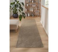 Ted Baker Alfombra de Cuerda para salón, Aspecto de Cuerda, Adecuada para Exteriores, fácil de Limpiar y Resistente, Aspecto de Cuerda Trenzada para salón, Comedor, terraza, Color Beige y Gris, 80 x