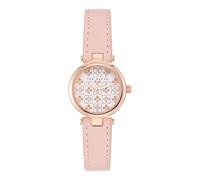 Ted Baker Reloj con correa de piel para mujer, Rosado