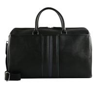Ted Baker Bolsa de Viaje Kelvin Stripe PU Holdall Bag Black Negro