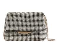 Ted Baker bolso de noche bolso bandolera Gliters Crystal Mini Cross Body Bag Silver plateado