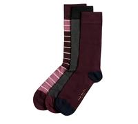 Ted Baker Calcetines de El Nota para Adultos Unisex Pack de 3 (GT2427)
